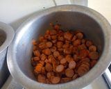 A picture of step 4 of Wet fried Smokies.