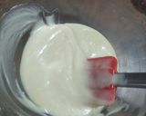 A picture of step 4 of Eggless Marble Cake.