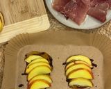 Foto del paso 4 de la receta Hojaldre de melocotón, jamón y burrata - receta viral