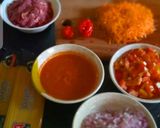 A picture of step 1 of Bolognese sauce.