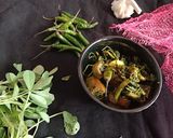 A picture of step 3 of Baingan methi ki subji.