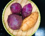 Hình bước làm 1 của món Bánh trung thu khoai lang tím (nhân khoai lang vàng)