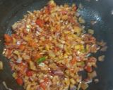 A picture of step 1 of Prawns fenugreek leaves masala.