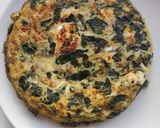 Foto del paso 6 de la receta Tortilla de espinacas y queso de cabra