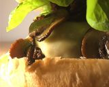 A picture of step 5 of Cheeseburger with Mushrooms and Bacon.