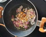 A picture of step 1 of Broccoli Almond Soup.