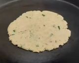 A picture of step 3 of Farali paratha (rajigra flour).