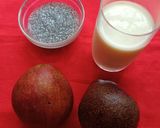 A picture of step 1 of Sabja Avocado Shake.