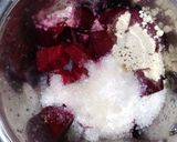 A picture of step 2 of Beet root shikanji.