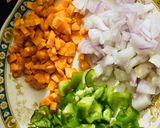 A picture of step 2 of Masala oats.