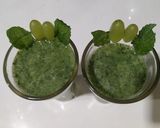 A picture of step 1 of Grapes pudina juice.