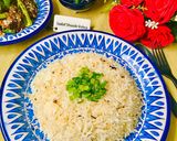 A picture of step 7 of Garlic Rice.