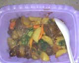 Foto langkah ke 3 dari resep Ati Ampela dengan kentang masak bumbu rendang.