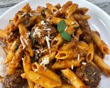 รูปขั้นตอนการทำที่ 6 ของ พาสต้า meat balls (ง่ายที่สุดในโลก)