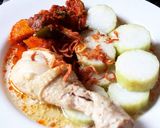 Foto langkah ke 3 dari resep Lontong Opor ayam.