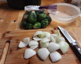 A picture of step 3 of Brussels Sprouts Kabobs.