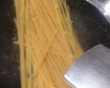 รูปขั้นตอนการทำที่ 1 ของ Fettucini ผัดเบคอนพริกแห้ง