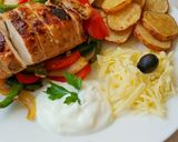 A picture of step 6 of Mexican chicken fajitas.