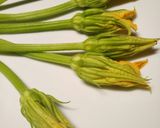A picture of step 1 of Deep fried pumpkin flowers.