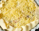 Une image de l'étape 7 de Quiche jambon champignons.