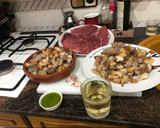 Foto del paso 1 de la receta: Bistec de ternera con guarnición de setas salteadas