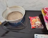 Foto langkah ke 3 dari resep Dragon Fruit milk Pudding.
