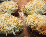 Foto del paso 5 de la receta: Berenjenas rellenas de champiñones y langostinos