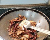 A picture of step 4 of Kollu chutney.