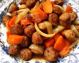 A picture of step 5 of Soy meat and Oyster sauce stir-fry.