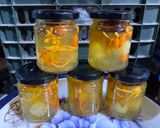 A picture of step 8 of Steamed Bird's Nest with Red Dates, Goji Berries, Dried Longan, Cordyceps, and Chia Seeds.