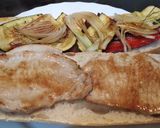 Foto del paso 2 de la receta Montadito de lomo con verduras