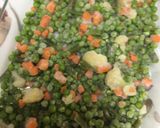 A picture of step 1 of Lamb Chops with Vegetables.