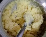 A picture of step 5 of Nariyal mithai.