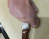 Foto del paso 1 de la receta: Pechuga de Pavo Mechada con Jamón y Hierbas Aromáticas