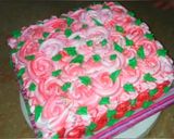 A picture of step 8 of Fresh vanilla chocolate cake.