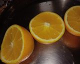 A picture of step 1 of Chia orange juice.