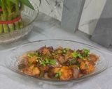 A picture of step 7 of Street style Chilli Upma Bytes - Indo Chinese Fusion.