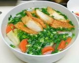 Hình bước làm 4 của món Bánh canh hẹ chả cá