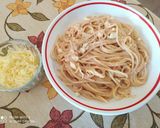 Foto del paso 5 de la receta Espaguetis con bacalao con tomate y bechamel