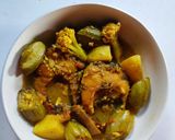 পটল ও সব্জী দিয়ে মাছের ঝাল(Potol,sobji diye mach er jhal recipe in Bengali) রেসিপির ধাপ 9 ছবি