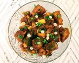 A picture of step 8 of Mushroom Manchurian.