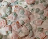 A picture of step 1 of Russian Salad.