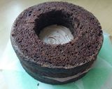 A picture of step 7 of Vickys Easter Nest Cake with Mini Egg Truffles, GF DF EF SF NF.