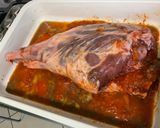 Une image de l'étape 5 de Gigot à l'ail et tomates.