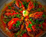 صورة لخطوة 7 من وصفة منزلة الباذنجان بالفرن 🍆🍆🍅🍅🥩🥩🫑🫑🧅🧅🧄🧄