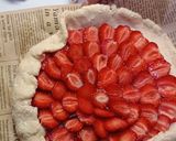 A picture of step 8 of 🍓 Tender Strawberry Galette with Cottage Cheese Dough.