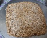 A picture of step 6 of Seasome seeds (till) peanuts jaggery chikki(till gud chikki).