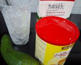 Hình bước làm 1 của món Sinh tố bơ