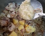 A picture of step 2 of Chicken chana pulao.
