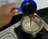 A picture of step 1 of Butterscotch sooji sheera.